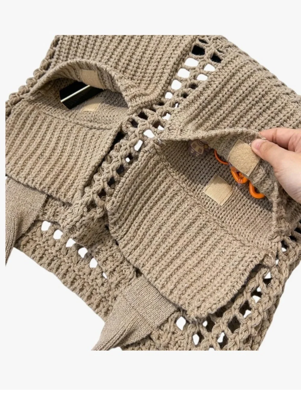 Women's Beach Tote Bag, Crochet Knit Hollow Design, Stylish Tote